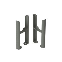 Bodenmontagefüße für Gliederheizkörper Regent mit 3-Säulen – Auswahl an Grautönen