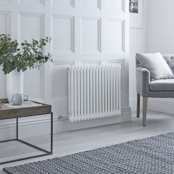 Elektrischer Gliederheizkörper (2 Säulen) Horizontal Weiß, Auswahl an Größen & WLAN-Thermostaten – Regent