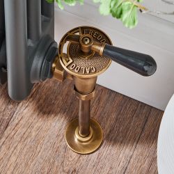 Retro-Winkelventilset & Rohrstücke (thermostatisch) – Farbe wählbar