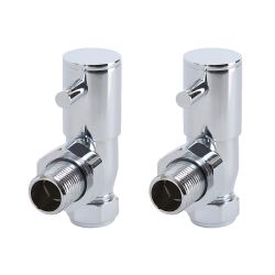 Minimalistisches Winkel-Ventil Paar – Chrom – Select