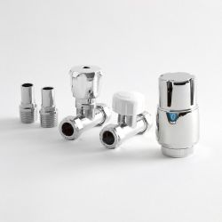 Modernes Durchgangsventil Thermostatisch, Paar – Chrom – Select