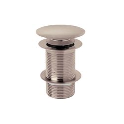 Ablauf mit Push-Up-Stöpsel ohne Überlauf - gebürstetes Nickel