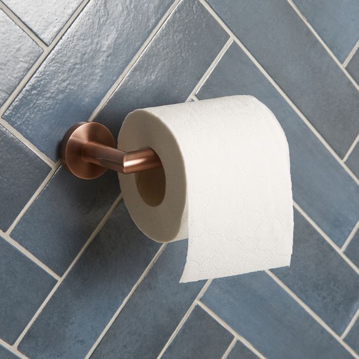 Toilettenpapierhalter – gebürstetes Kupfer – Amara