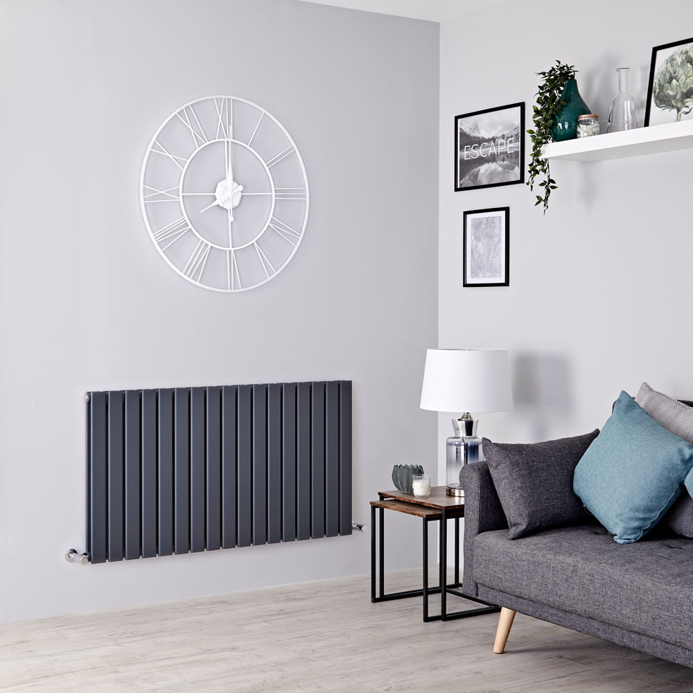 Design Heizkörper Horizontal Delta - Höhe 635mm - Wählbare Optionen
