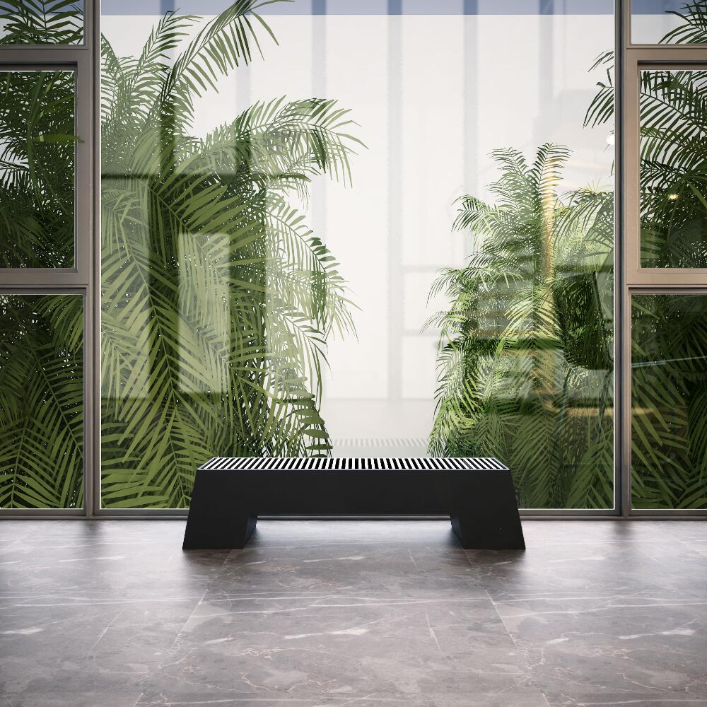 Design Konvektor Horizontal Anthrazit 200mm x 800mm 520W - Adva