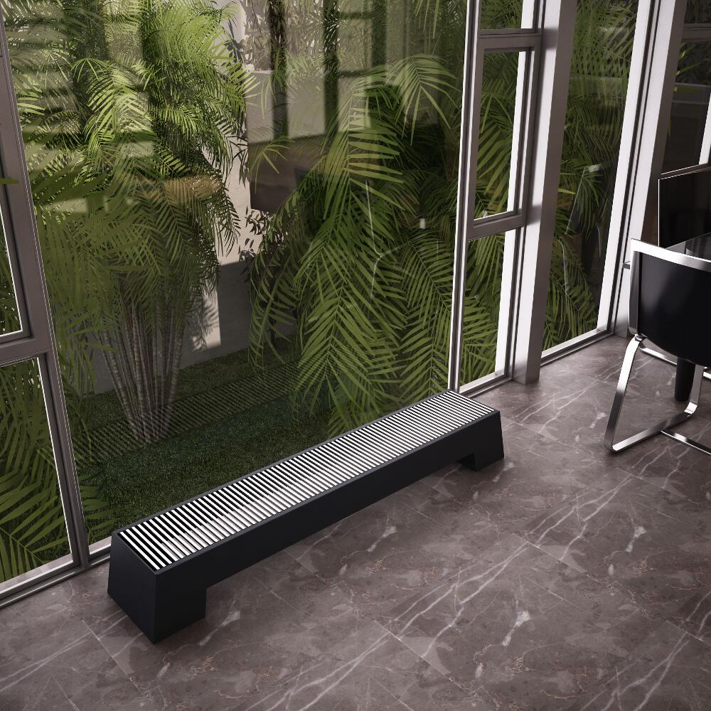 Design Konvektor Horizontal Anthrazit 200mm x 1600mm 1355W - Adva