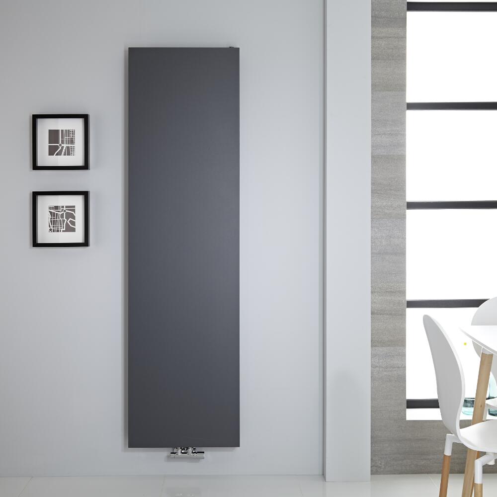 Design Flachheizkörper Vertikal Anthrazit 1800mm x 500mm 1123W - Rubi