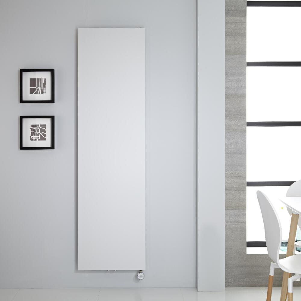 Design Flachheizkörper Elektrisch Vertikal Weiß 1800mm x 500mm - Rubi inkl. 1000W Heizelement