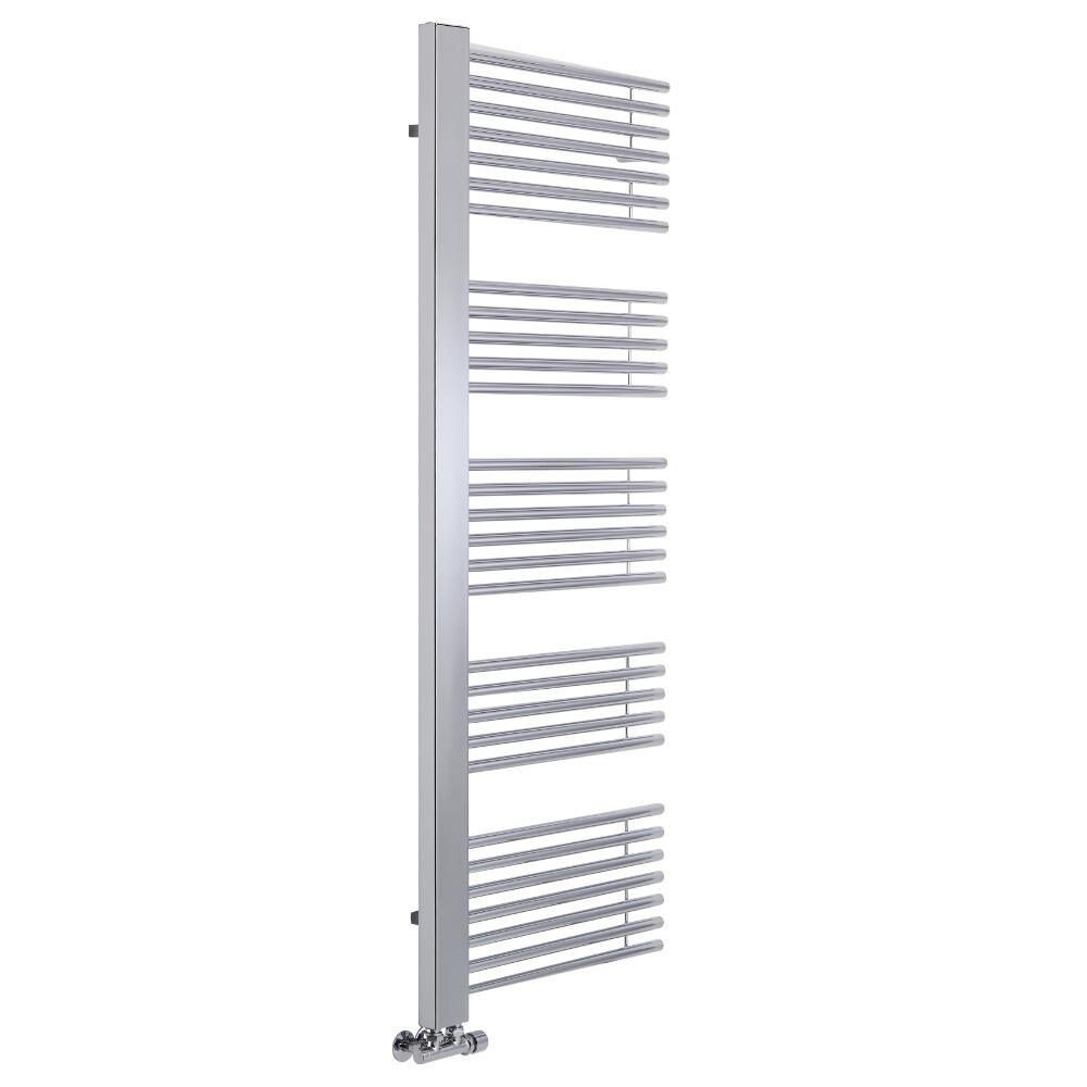 Handtuchheizkörper Mittelanschluss versetzt Chrom 498W 1600mm x 600mm - Bosa