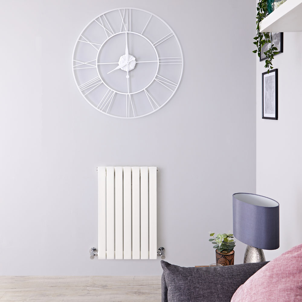 Design Heizkörper Horizontal Einlagig Weiß 635mm x 420mm 421W - Sloane