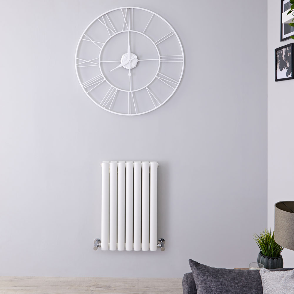 Design Heizkörper Horizontal Doppellagig Weiß 635mm x 415mm 652W - Revive