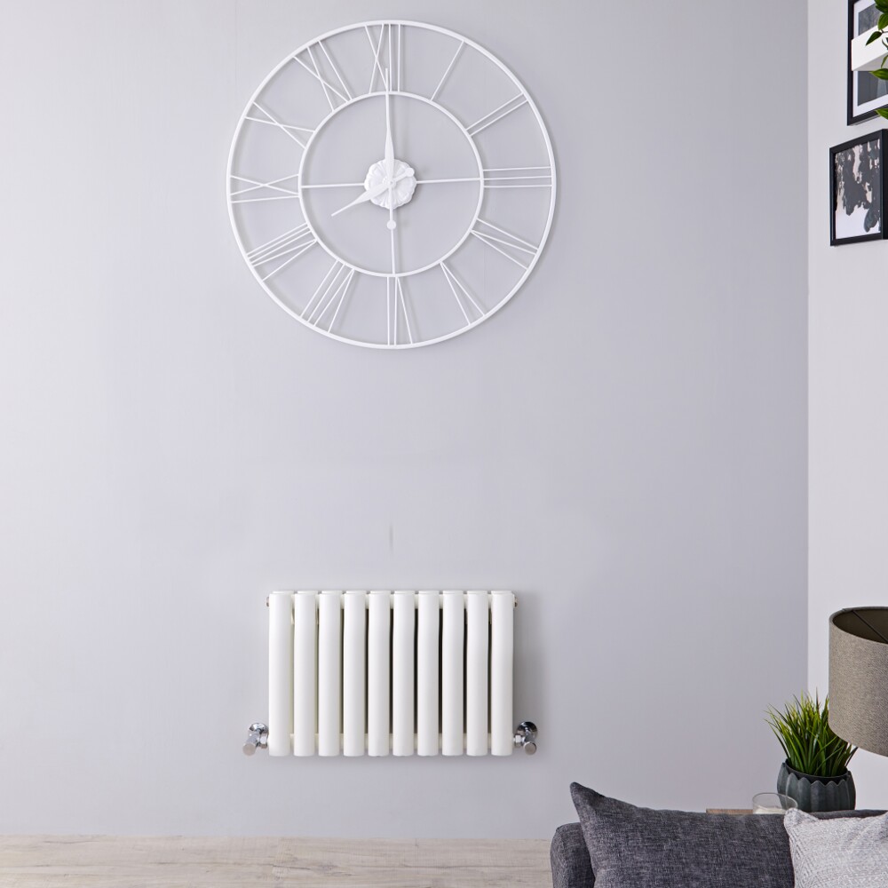 Design Heizkörper Horizontal Doppellagig Weiß 400mm x 595mm 688W - Revive