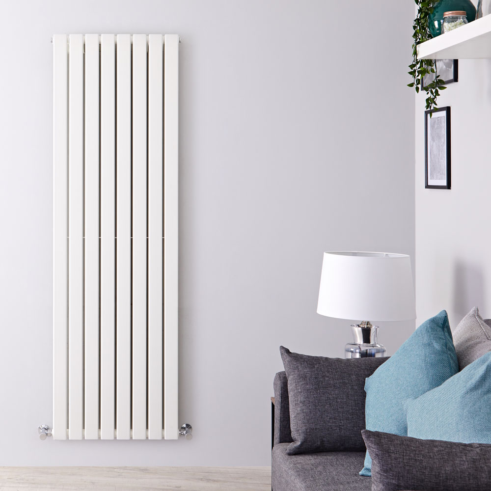 Design Heizkörper Vertikal Doppellagig Weiß 1600mm x 560mm 1764W - Delta
