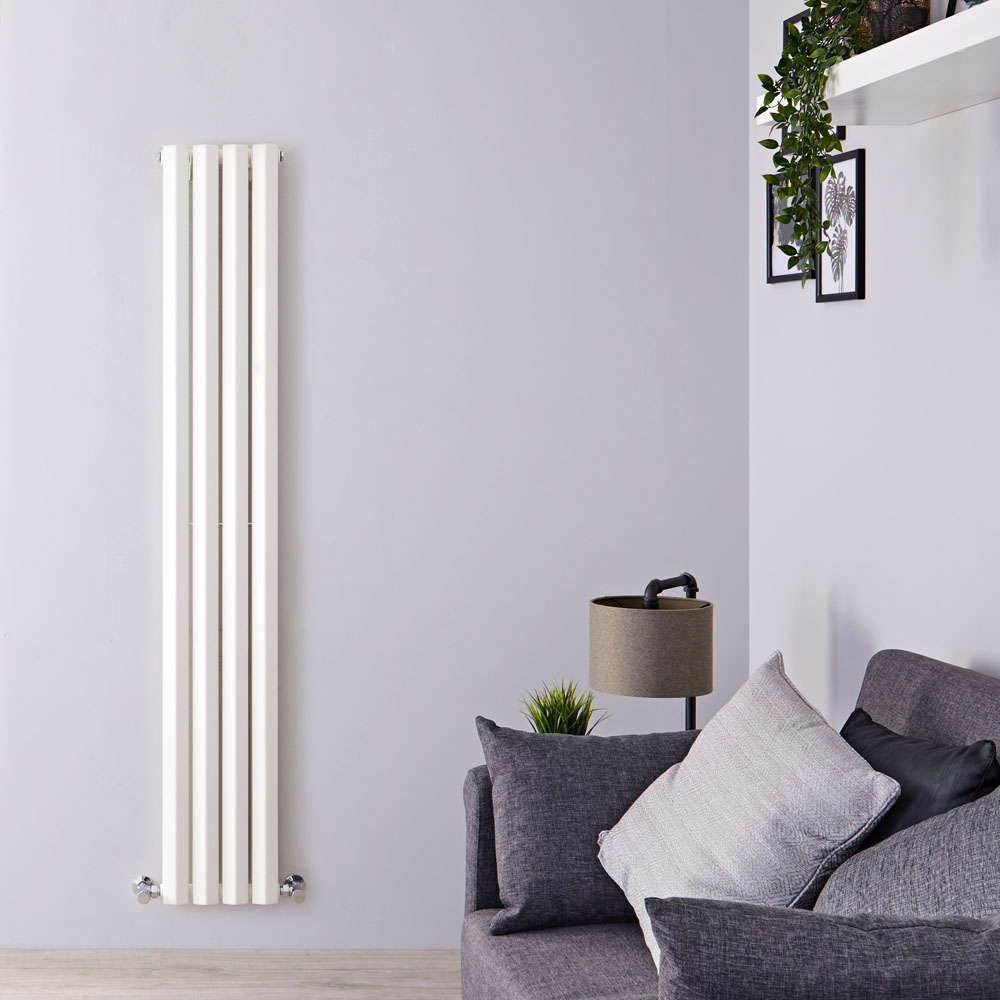 Design Heizkörper Vertikal Doppellagig Weiß 1600mm x 280mm 983W - Vital