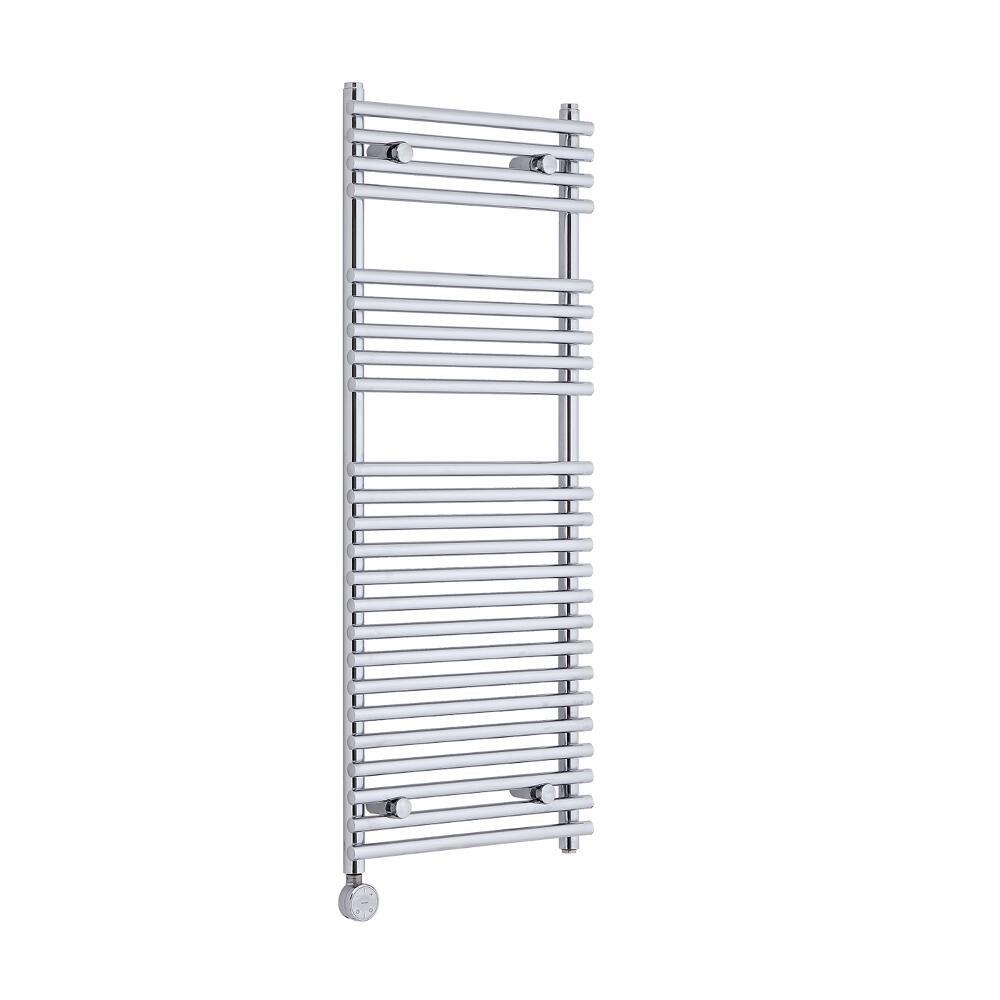 Handtuchheizkörper Mischbetrieb Gebogen Chrom 1150mm x 450mm 383W - Etna