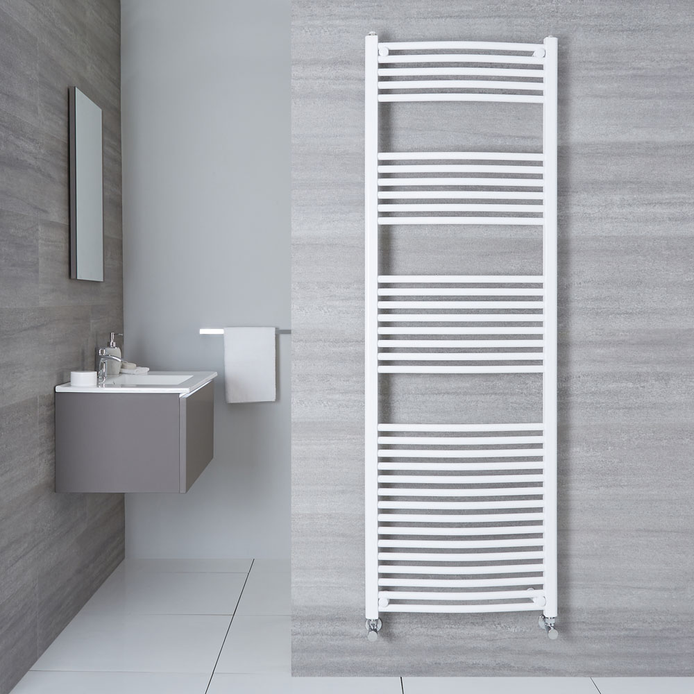 Handtuchheizkörper Gebogen Weiß 1800mm x 600mm 1122W - Etna