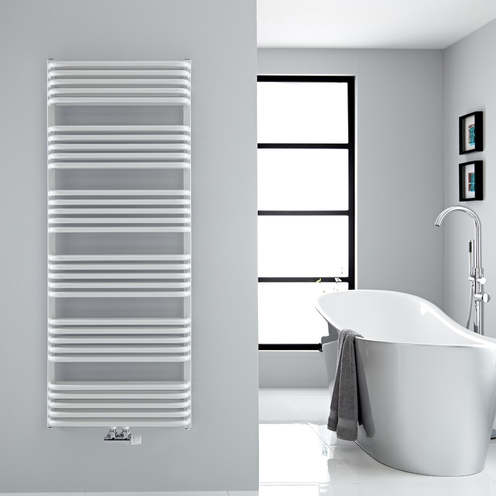 Handtuchheizkörper Vertikal Mittelanschluss Weiß 1533mm x 600mm 1818W - Arch