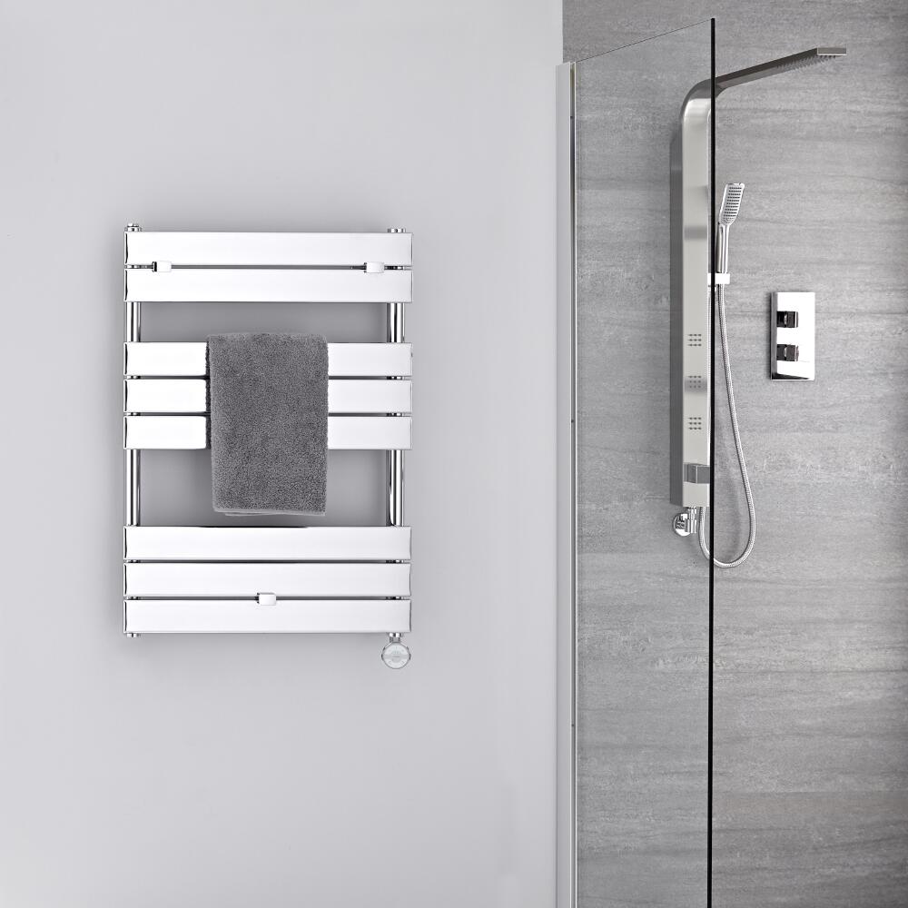 Elektrischer Handtuchheizkörper 840mm x 600mm Chrom - Lustro