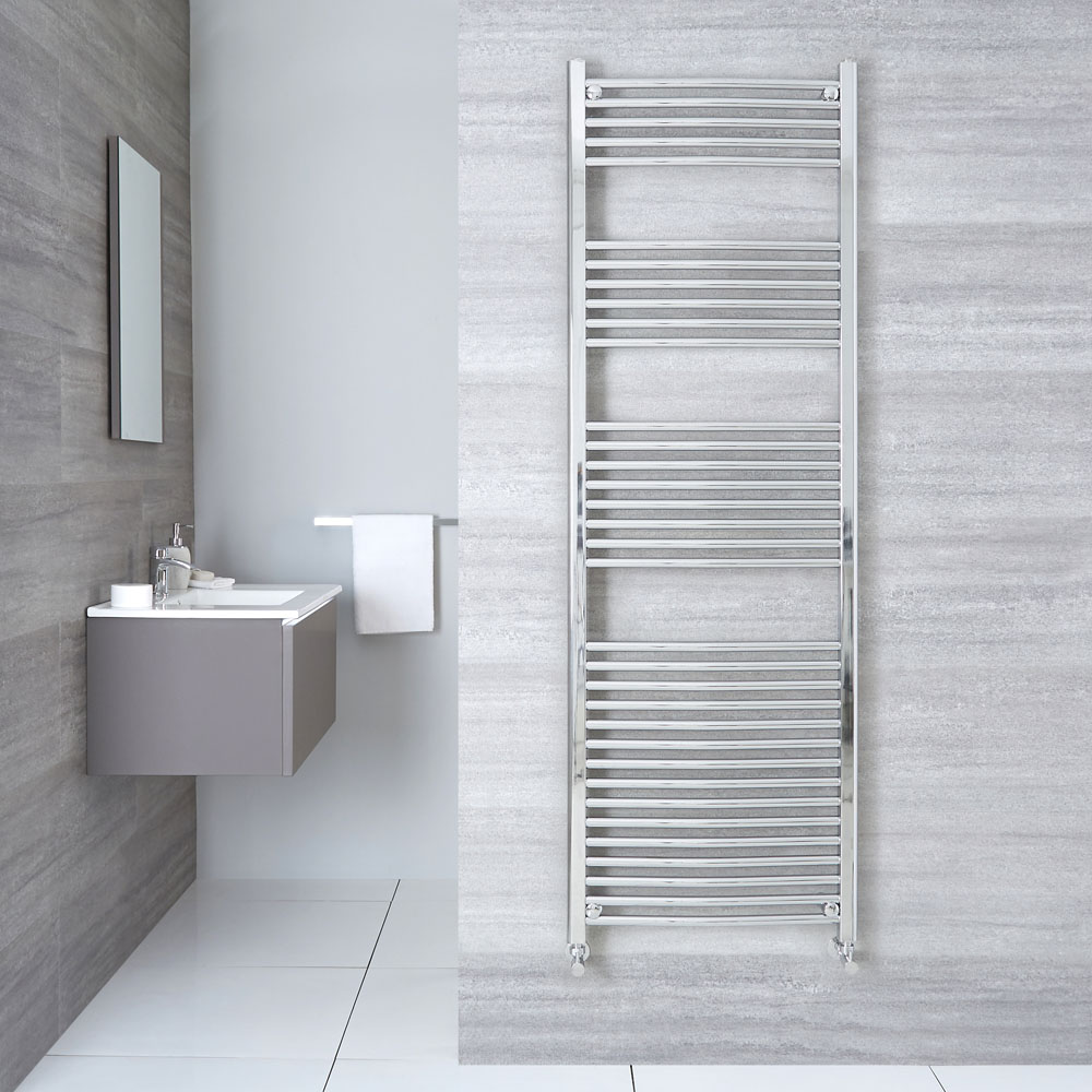 Handtuchheizkörper Gebogen Chrom 1800mm x 600mm 669W - Ischia