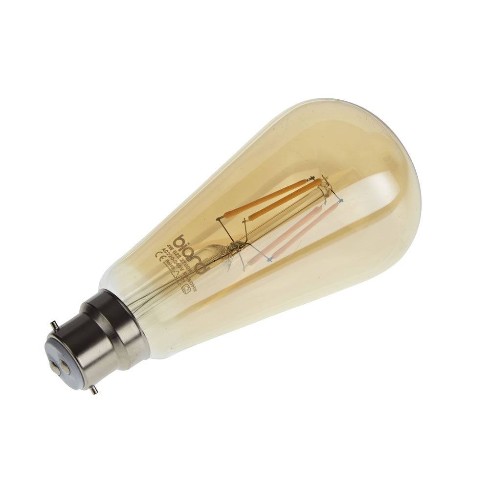 Biard 6x Getönte LED Filament Leuchte 4W mit B22 Fassung