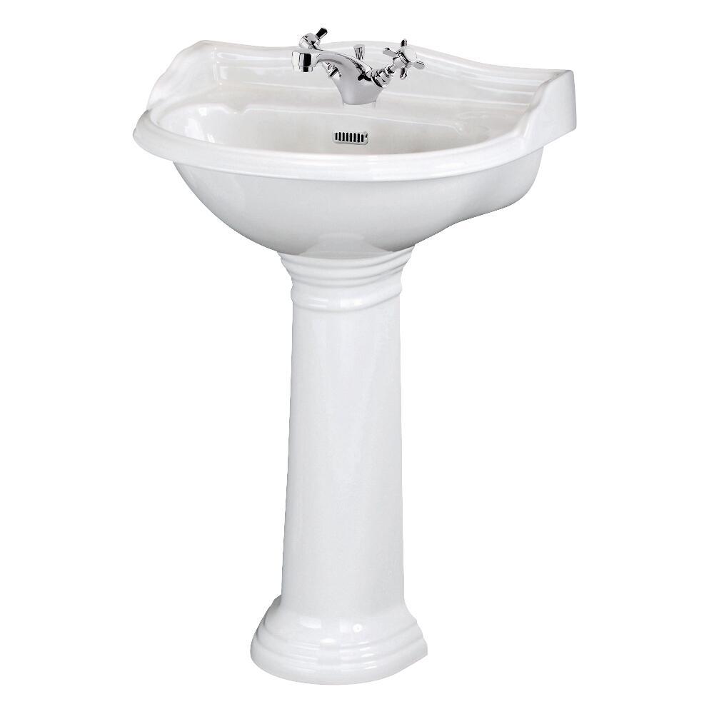 Standwaschbecken mit Spritzschutz - Ryther - 1-Loch