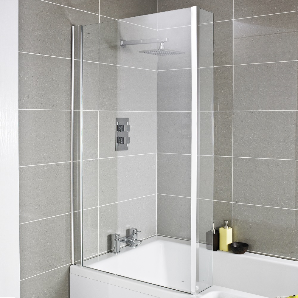 Badewannenaufsatz mit Eckstück 1400 x 805mm