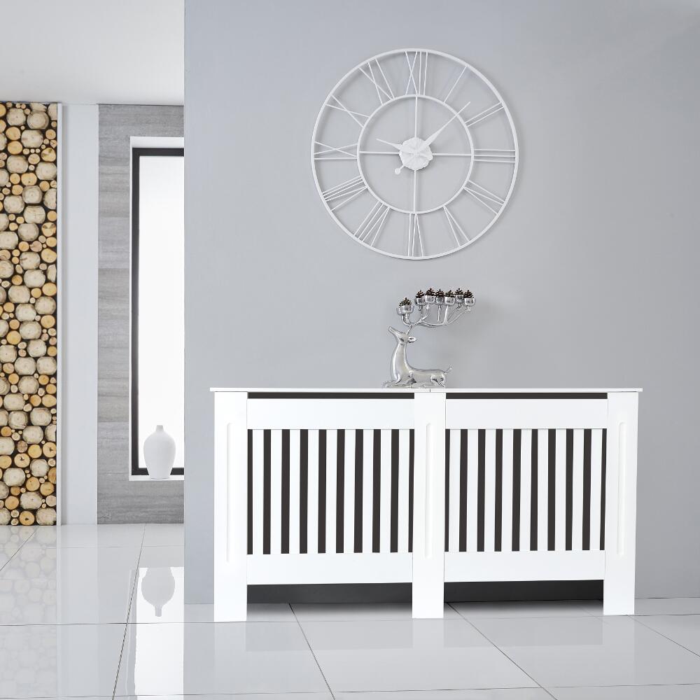 Heizkörperverkleidung Holz Horizontal Weiß 815mm x 1520mm - Sutton