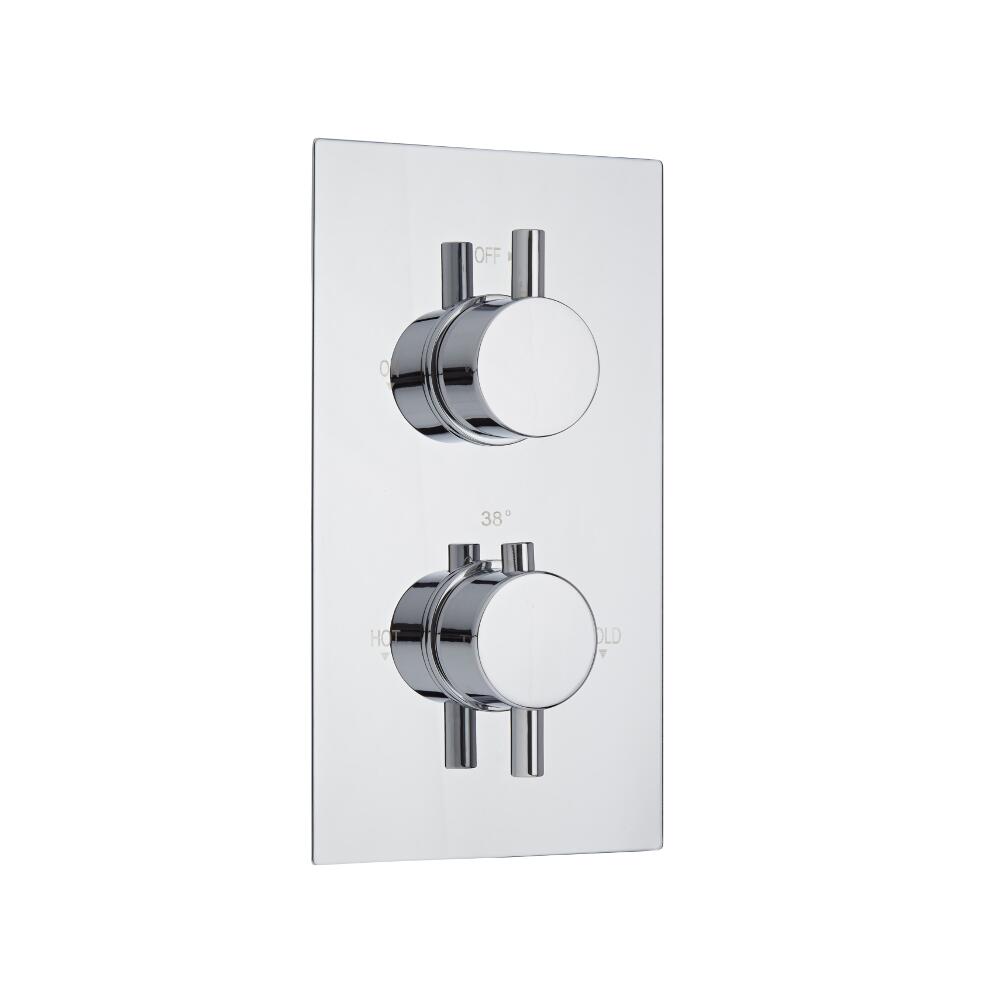 Moderne Twin Armatur runde Griffe Unterputz - Como