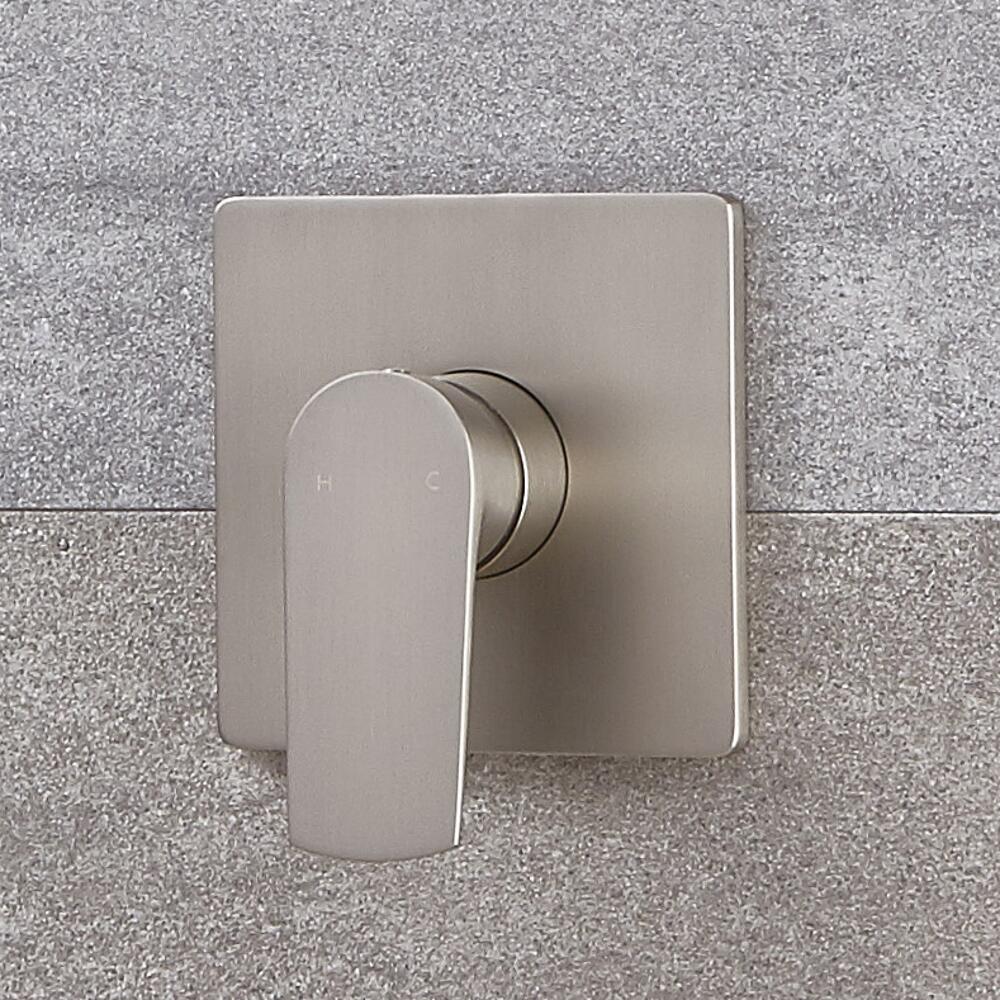 Moderne Manuelle 1-Weg Duscharmatur in gebürstetem Nickel - Harting