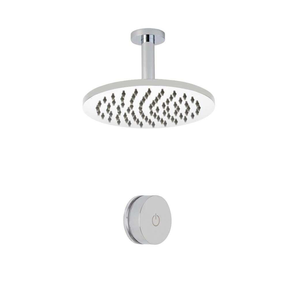 Digitale Dusche für eine Funktion, inkl. rundem 200mm Duschkopf zur Deckenmontage