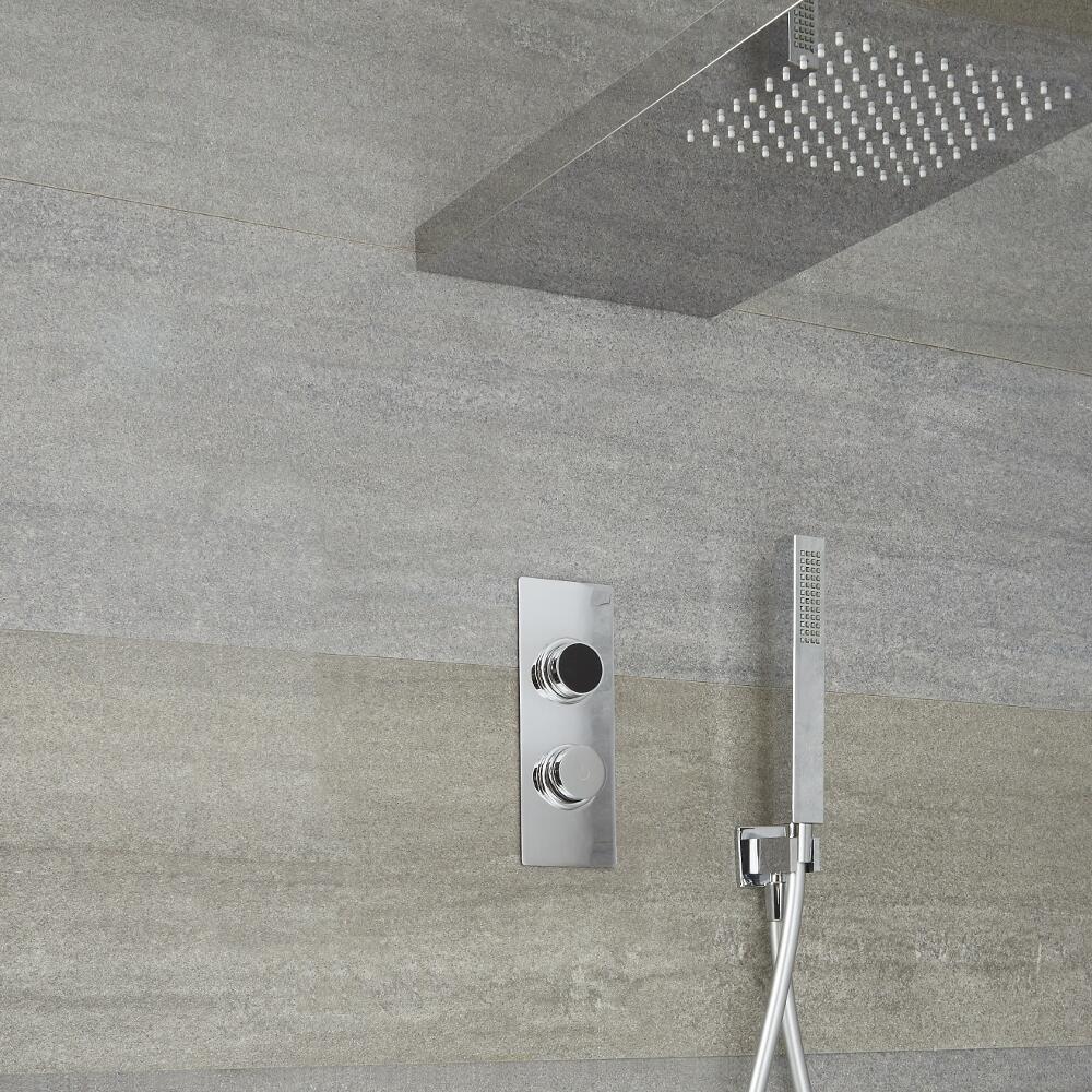 Digitale Dusche für zwei Funktionen, inkl. Handbrause und Duschkopf mit integrierter - Narus
