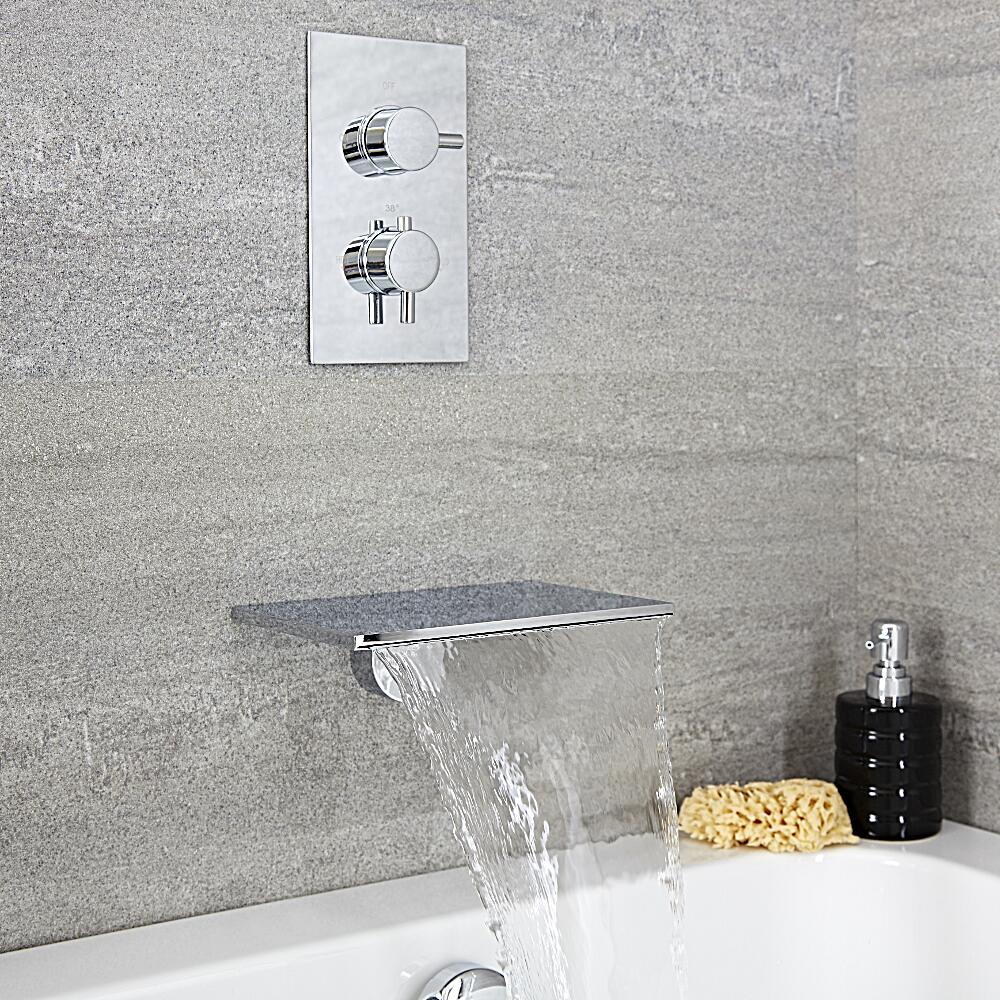 Badewannenarmatur mit Wasserfallauslauf - Como