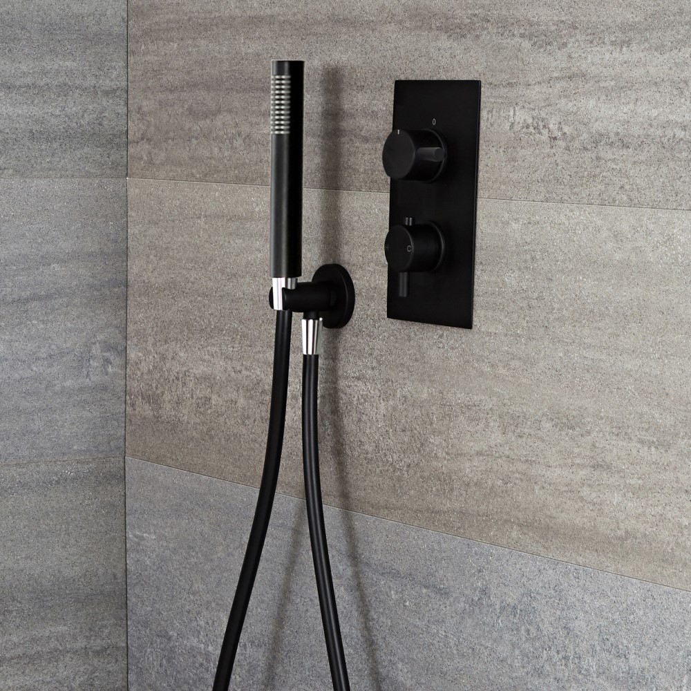 Nox - Schwarzes Duschventil mit Handbrause