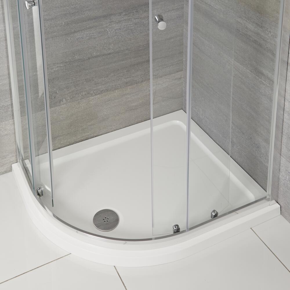 Maxon Viertelkreis-Duschwanne 900 x 760mm links