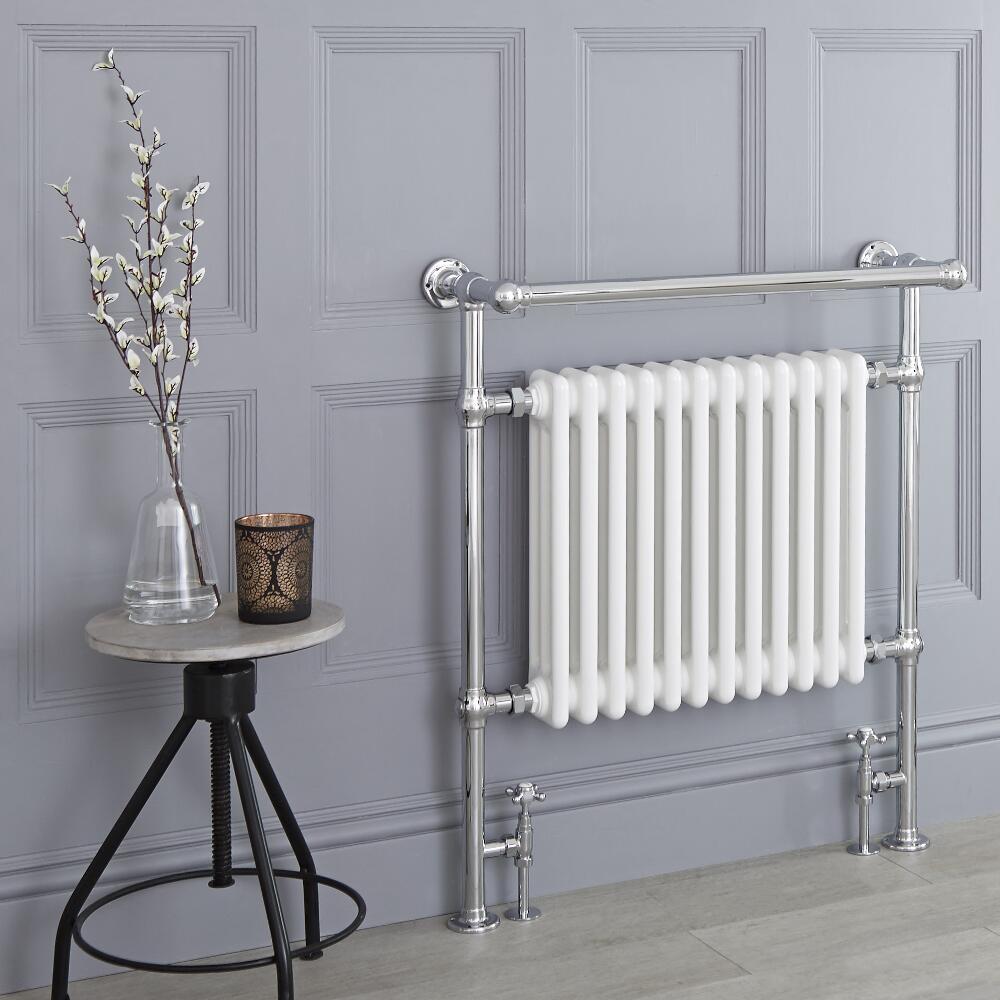 Avon - Weißer traditioneller Handtuchheizkörper - 930mm x 790mm x 230mm 944Watt