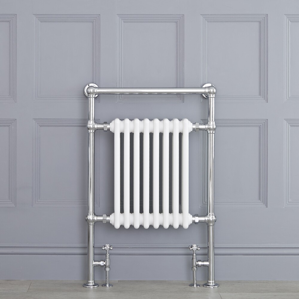 Handtuchheizkörper Nostalgie Weiß 930mm x 620mm 751W - Avon