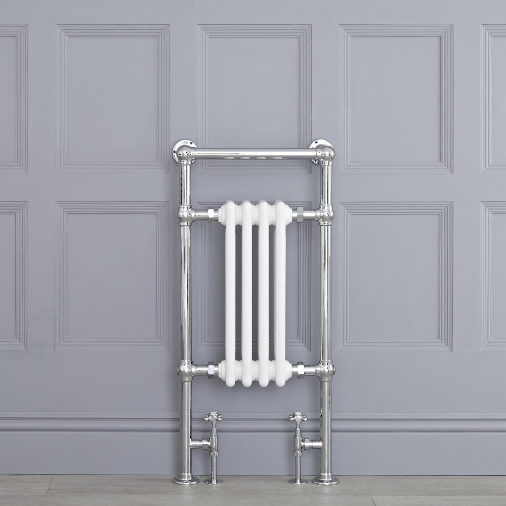 Handtuchheizkörper Nostalgie Weiß 930mm x 452mm 430W - Avon