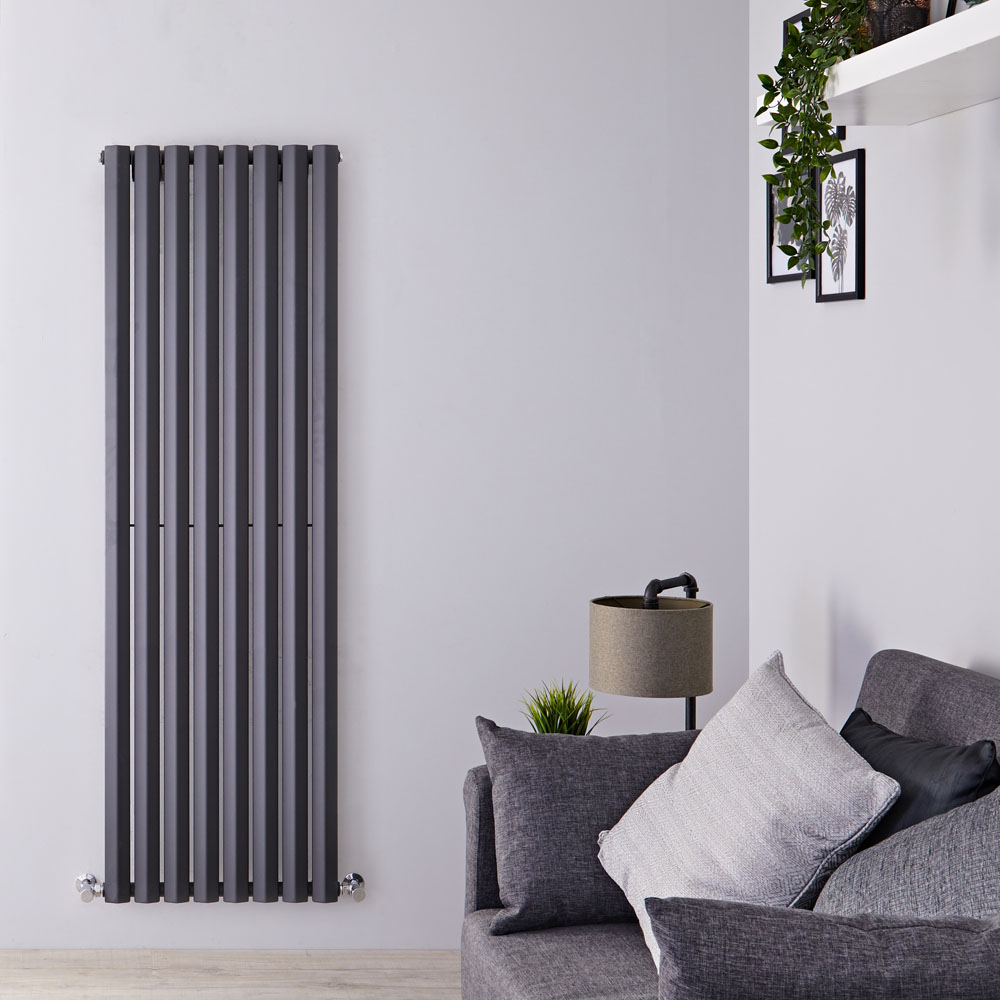 Design Heizkörper Vertikal Einlagig Anthrazit 1780mm x 560mm 1401W - Vital