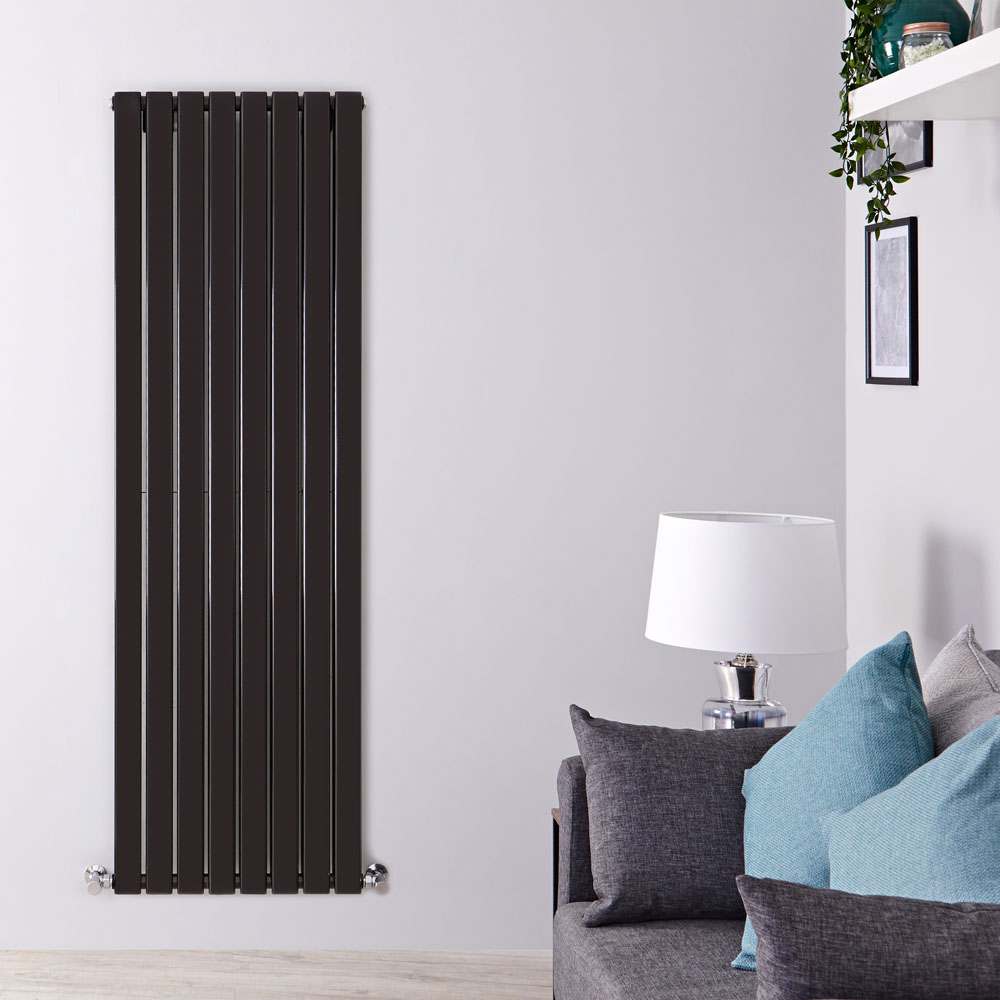 Design Heizkörper Vertikal Doppellagig Schwarz 1780mm x 560mm 1979W - Delta