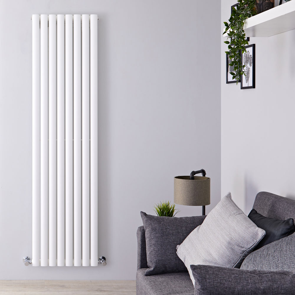 Design Heizkörper Vertikal Einlagig Weiß 1780mm x 472mm 1190W - Revive