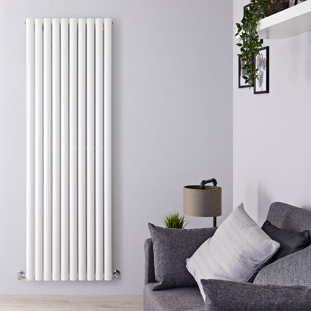 Design Heizkörper Vertikal Einlagig Weiß 1780mm x 590mm 1487W - Revive