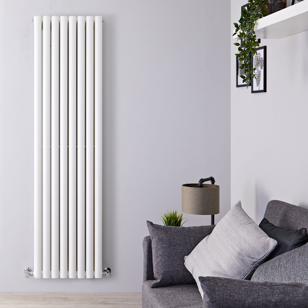 Design Heizkörper Vertikal Doppellagig Weiß 1780mm x 472mm 1868W - Revive