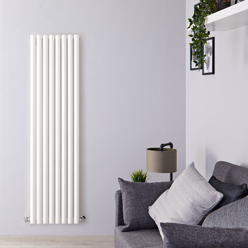 Design Heizkörper Vertikal Einlagig Weiß 1780mm x 472mm 1391W - Savy