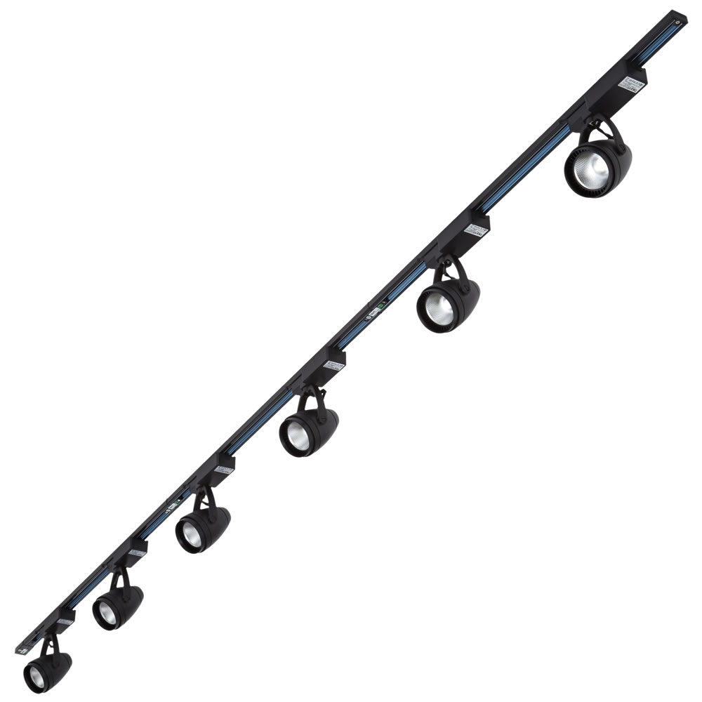 Biard 6x LED Schienenstrahler Multi-Kit mit 3x 1m Leiste Schwarz