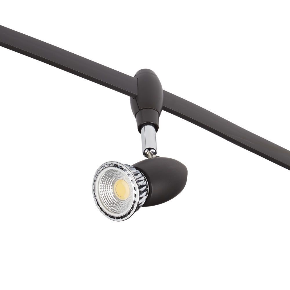 Biard LED Schienenstrahler Schwarz Forio