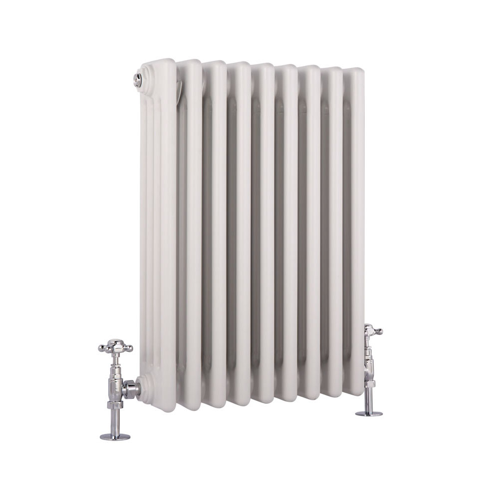 4-Säulen Gliederheizkörper Horizontal Weiß 600mm x 405mm 854W - Regent