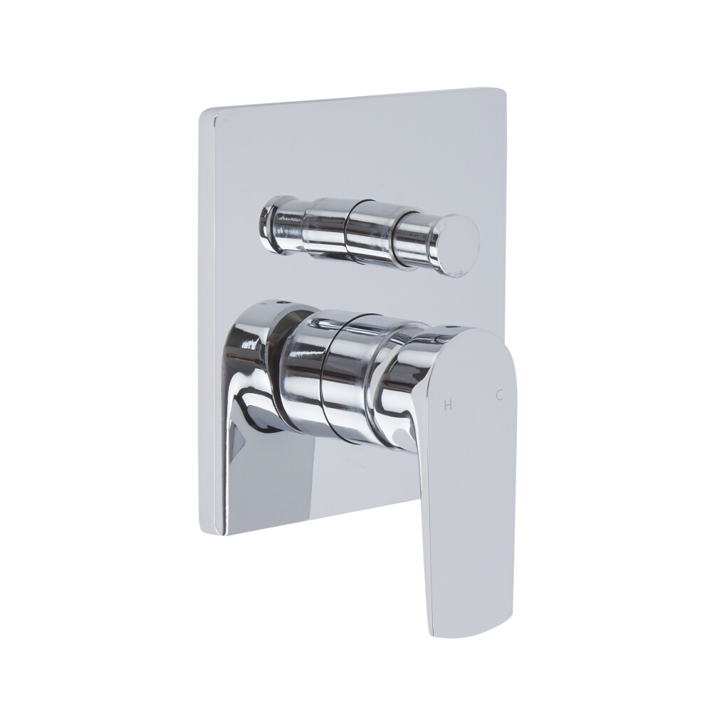 Moderne Manuelle 2-Wege Duscharmatur in Chrom - Harting