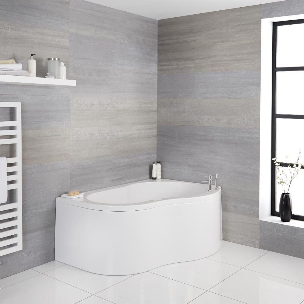 Nuvo Eckbadewanne und Paneel für die rechte Ecke 1500mm x 1000mm