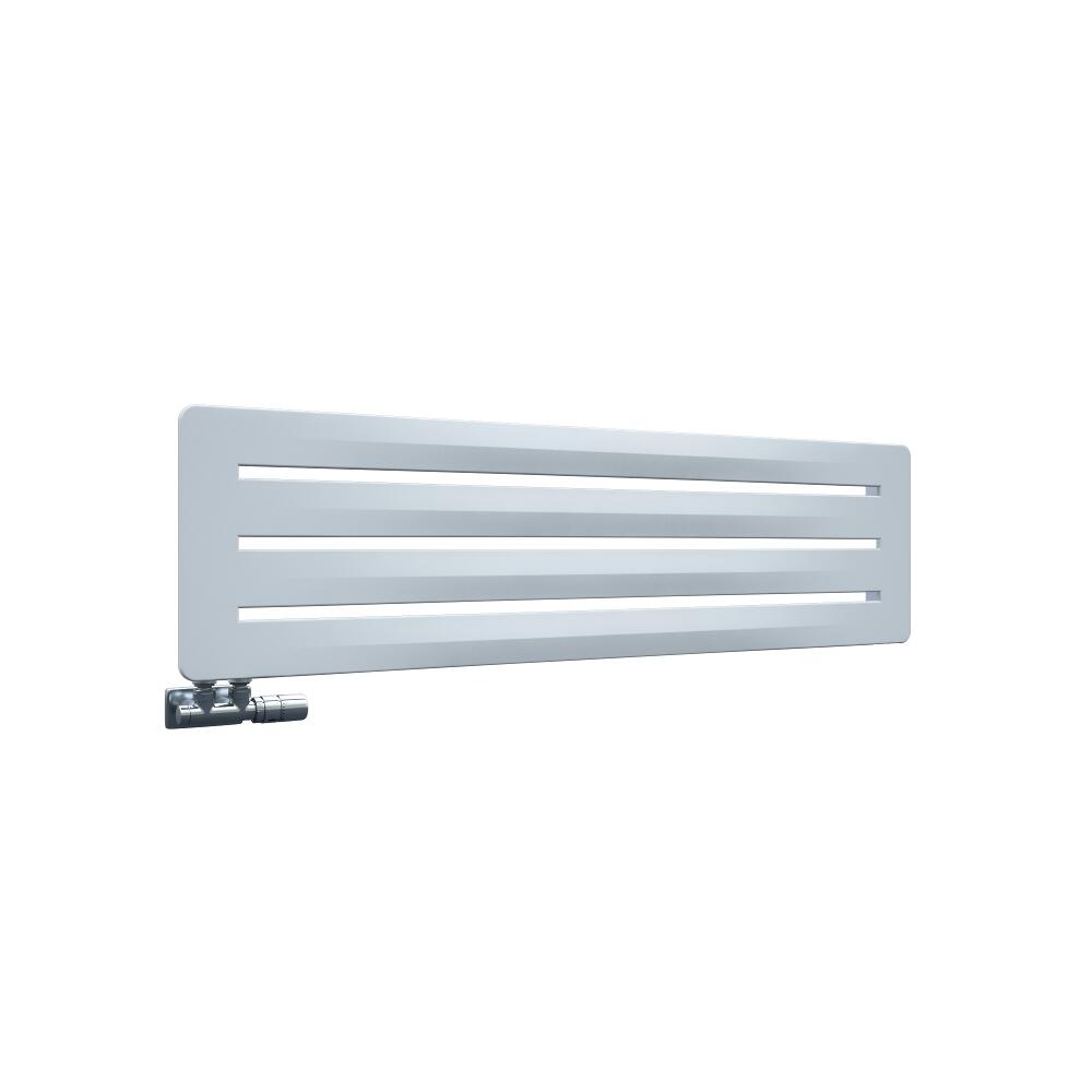 Design Heizkörper Horizontal Einlagig Weiß 325mm x 1200mm - Leba