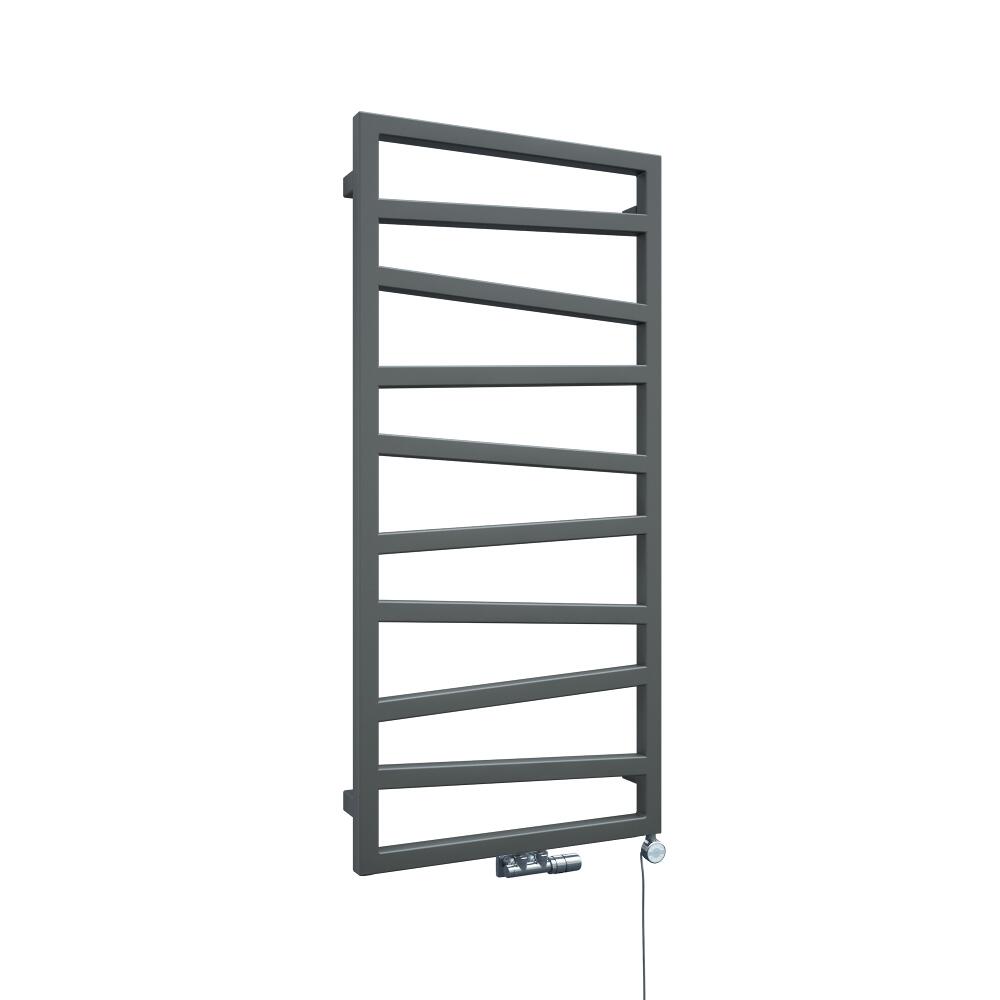 Handtuchheizkörper Vertikal Mittelanschluss Silber 1070mm x 500mm - Torun